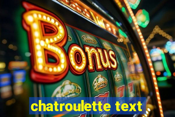 chatroulette text